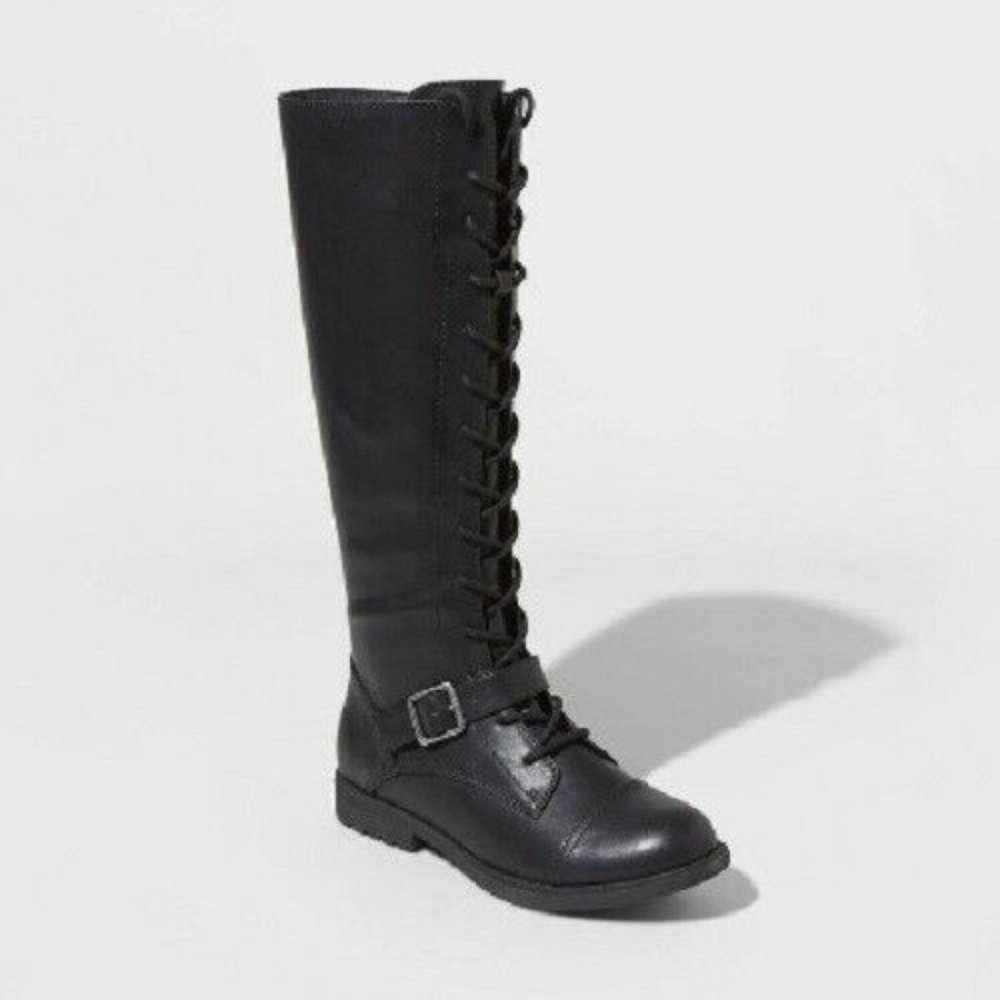 Universal Thread Dark Lace-Up Knee Boots